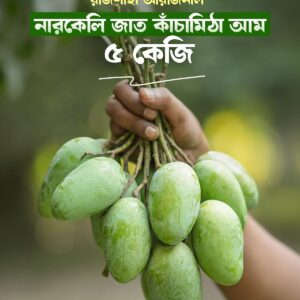 ৫ কেজি নারকেলি জাত কাঁচা মিঠা আম